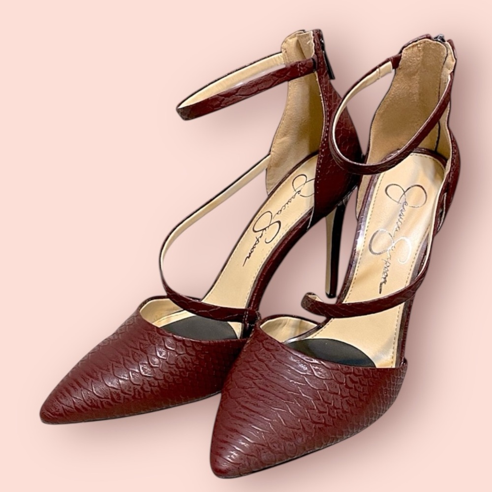 Jessica Simpson Exotic Strappy Heels